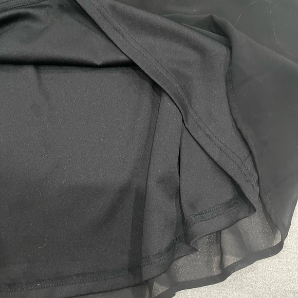 [12] Pins and Needles Urban Outfitters Black Sleeveless Chiffon Lined Midi Dress - Picture 2 of 10